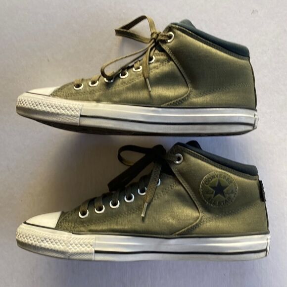 CONVERSE All Star Olive Green CORDURA Fabric Upper MidTops Size 7 Men’/9 Women - Picture 1 of 7